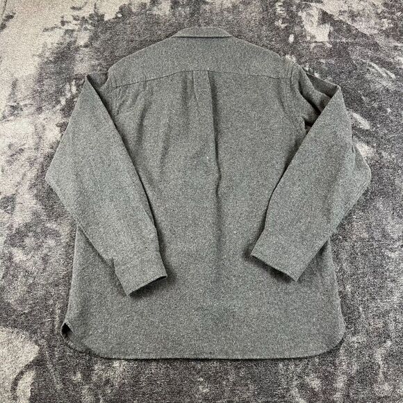 LL Bean Men's Shacket L Regular Gray Long Sleeve Button Up Gorpcore Pockets - Picture 8 of 12